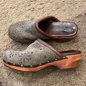 Frye Clara Campus Clog Size 8